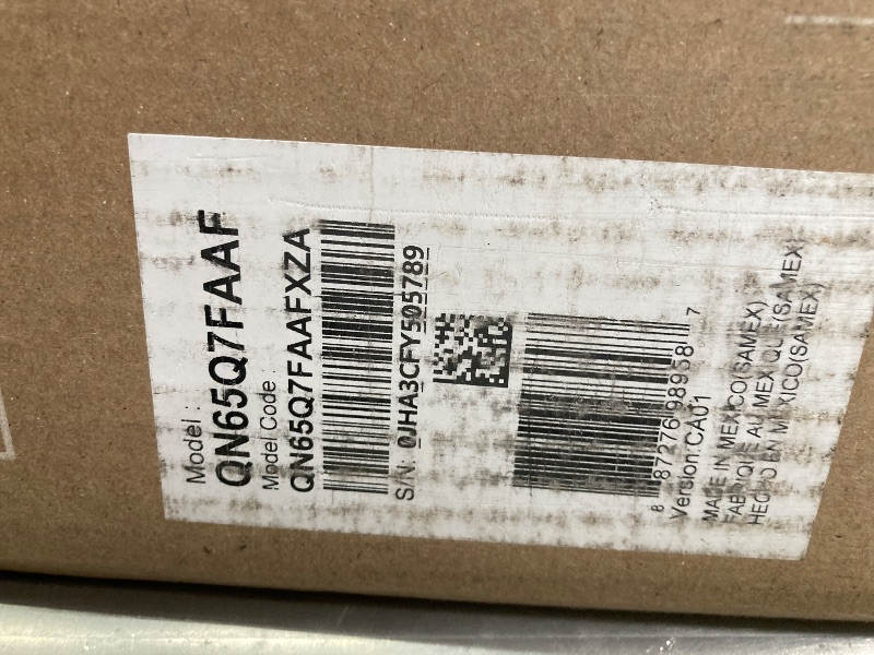 Photo 1 of ***PARTS ONLY***
Samsung 65-Inch Class QLED Q7F Series Samsung Vision AI Smart TV (2025 Model, 65Q7F) Quantum HDR, Object Tracking Sound Lite, Q4 AI Gen1 Processor, 4K upscaling, Gaming Hub, Alexa Built-in