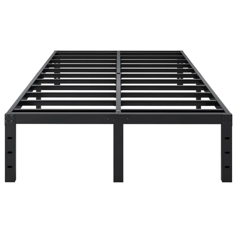 Photo 1 of 16 Inch Bed Frame Queen Size, Heavy Duty Queen Bedframe Metal Platform No Box Spring Needed, Black Mattress Foundation, Easy Assembly, Ample Space, Noise Free
