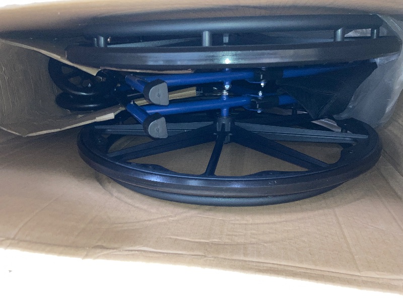 Photo 1 of **MISSING BOTH LEG RESTS**16" Blue Streak Wheelchair, Flip Back Desk Arms, Elevating Legrests