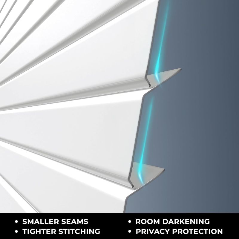 Photo 1 of 100% Privacy L-Shaped Blades Mini Blinds for Indoor Windows 1" Vinyl Cordless Window Blinds for Home