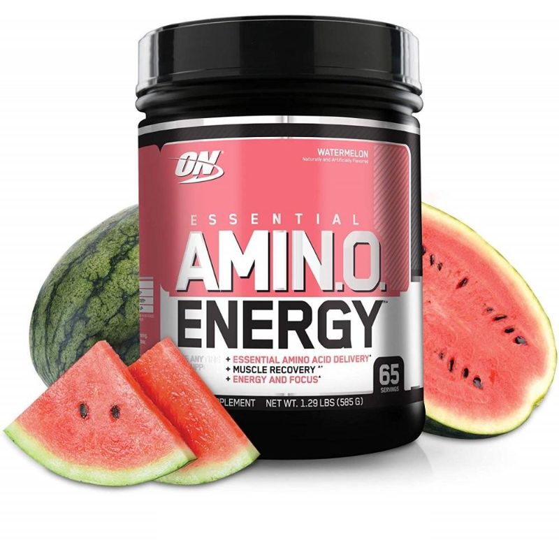 Photo 1 of **EXP 6/25**Optimum Nutrition, Essential Amin.O. Energy®, Watermelon, 1.29 Lb (585 G)