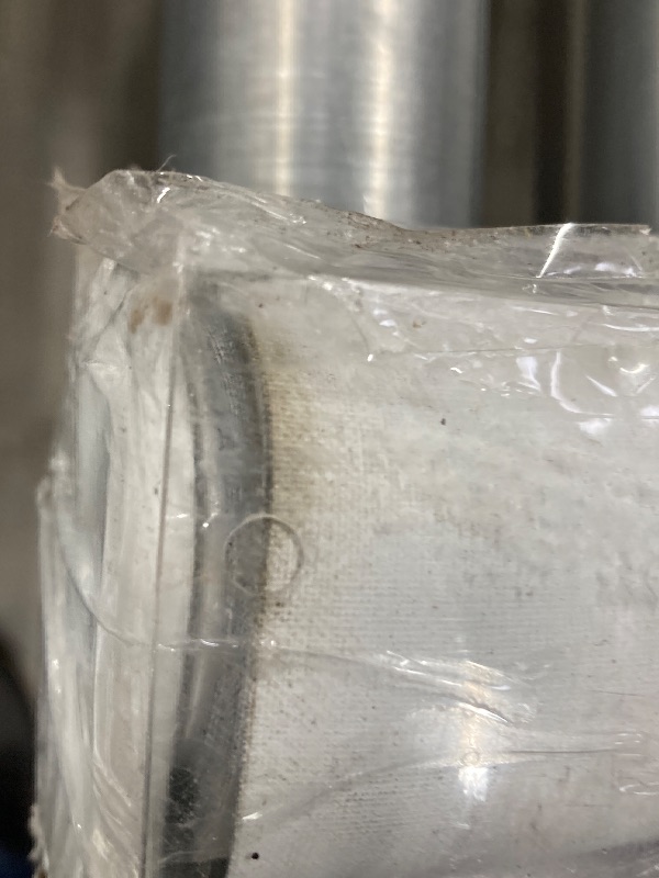 Photo 1 of ***DAMAGED ALONG THE ROLL EDGING, SELLING AS IS ***  
 Cordless Blackout Valanced Window Shades, White Custom Thermal Insulated Waterproof Fabric Roller Window Blinds, Light Filtering Roller Shades for Windows, Doors