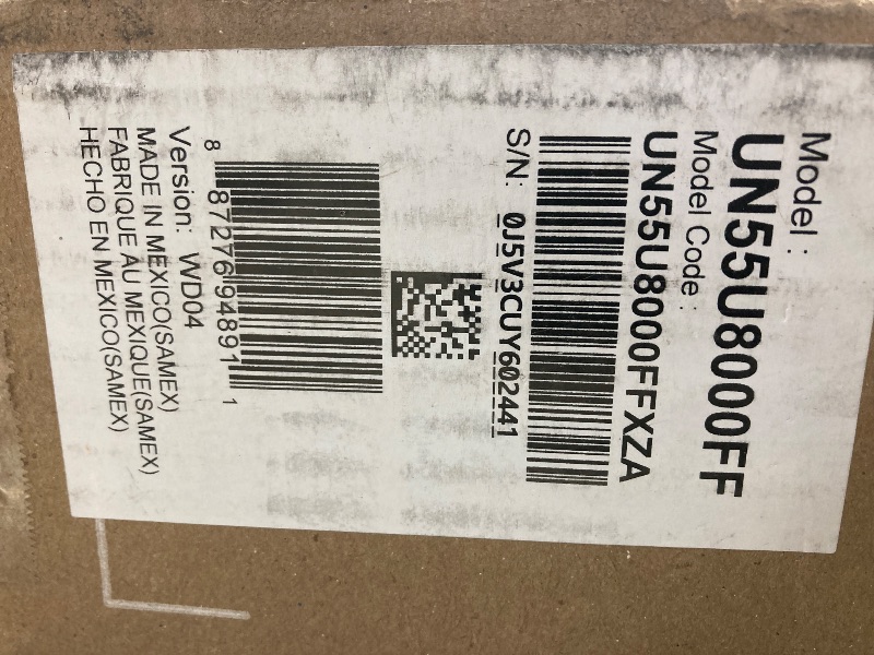 Photo 1 of **PARTS ONLY/BROKEN SCREEN**SAMSUNG 55-Inch Class Crystal UHD U8000F 4K Smart TV (2025 Model) Endless Free Content, Crystal Processor 4K, MetalStream Design, Knox Security, Compatible with Alexa