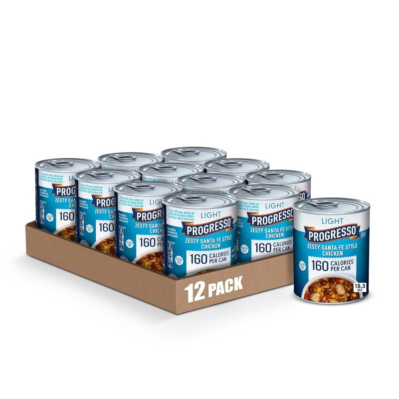 Photo 1 of 
Progresso Light, Zesty Santa Fe Style Chicken Soup, Gluten Free, 18.5 oz. (Pack of 12)