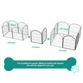 Photo 1 of **THIS IS ONLY 2 PANELS TO A FENCE**Monasem Dog Playpen, 2 Panels 27" Height Dog Fence for Small Medium Dogs Pets, Dog Kennel for Outdoor Indoor Camping Yard and RV(Black)