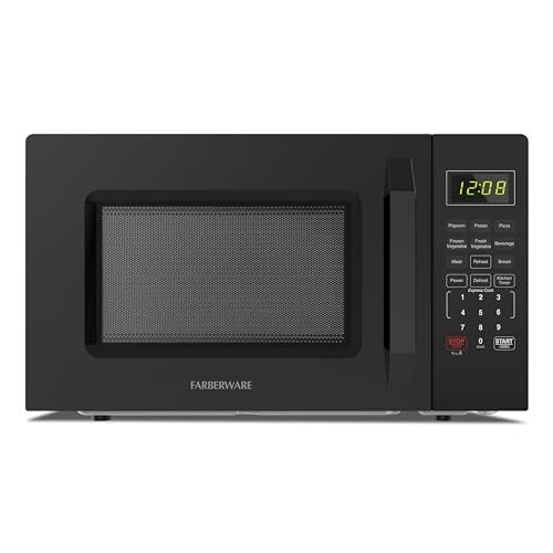 Photo 1 of 1.1 Cu. Ft. 1000-Watt Compact Microwave Oven, Black
