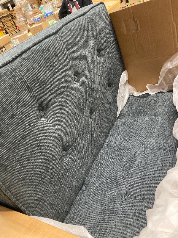 Photo 1 of 1 OF 2 BOXES ONLY


L-Shaped Pull Out Sleep Sofabed,Modern Reversible Sleeper Sectional Sofa Chenille Upholstered Button Tufted Decor with Storage Chaise, Drop-Down Table, Cup Holders and Charging Ports (USB & Type-C)