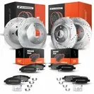 Photo 1 of 2014-2019 Brake Pad and Rotor Kit Set of 12 Front & Rear  A- Premium