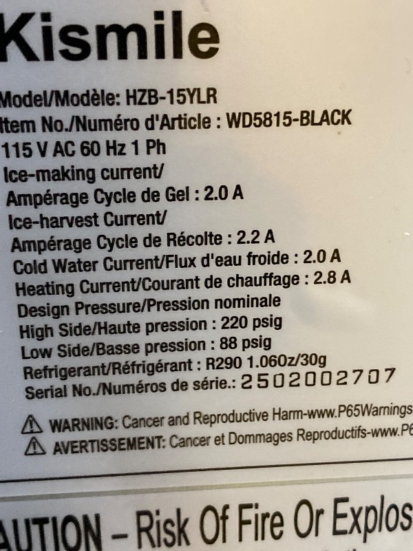 Photo 1 of ***USED, SOME SCUFFS/SCRATCHES, STICKER RESIDUE, NOT IN BOX, NO PACKAGING)***
 Water Dispenser with Ice Maker Function, Top Loading Hot and Cold Water Cooler for 5 Gallon Bottle - Includes Child Safety Lock - Water Machine for Home, Office, Garage - Black