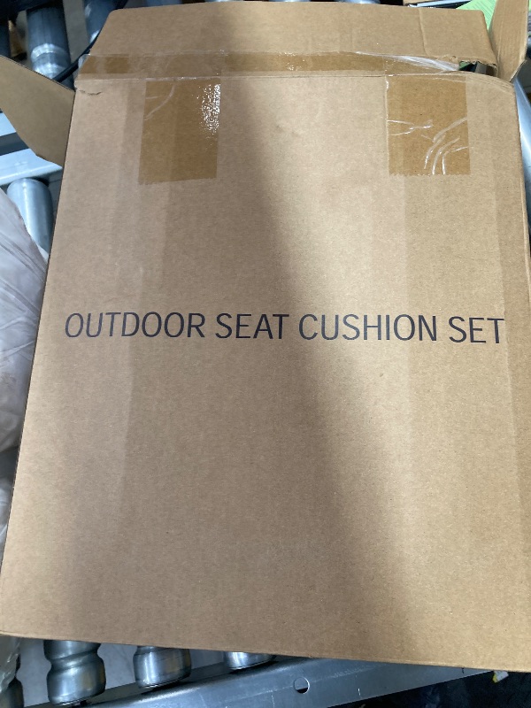 Photo 1 of ***OPEN BOX, MISSING REMOVABLE COVER*** HOMELYSIAN Outdoor Chair Cushions 24x24, Patio Furniture Cushions, ***ONE CUSHION PACKAGING OPEN)***