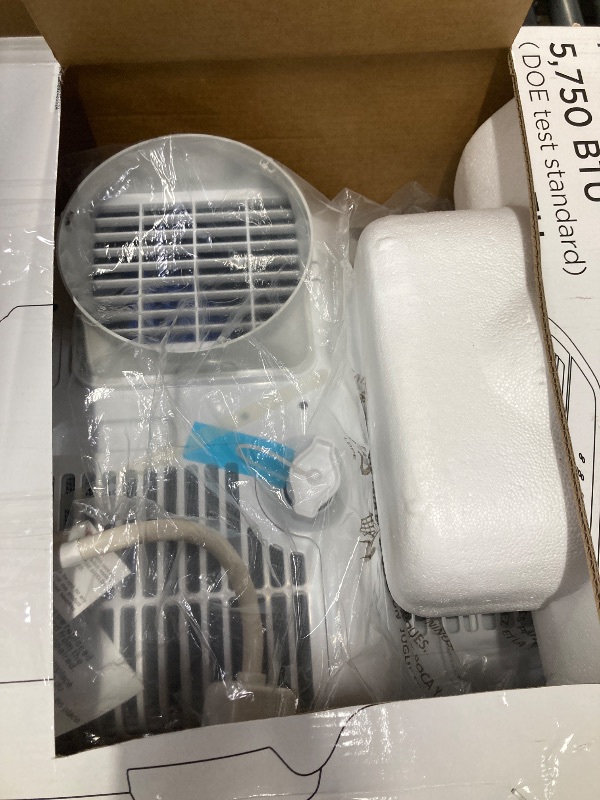 Photo 1 of **PARTS ONLY**BLACK+DECKER Portable Air Conditioner, 10,000 BTU (6,300 BTU SACC) for Rooms up to 450 Sq. Ft., Portable AC with Follow Me Remote Control and Window Kit, BPACT10WT, White