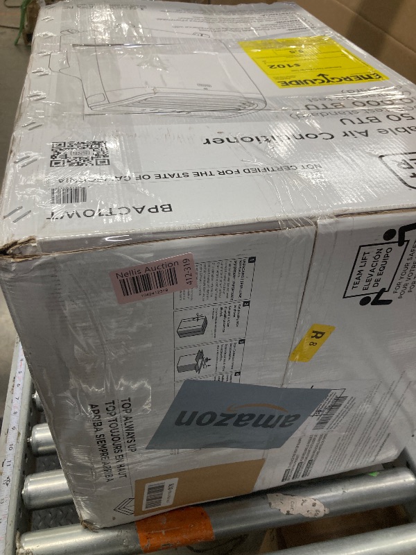 Photo 1 of **PARTS ONLY**BLACK+DECKER Portable Air Conditioner, 10,000 BTU (6,300 BTU SACC) for Rooms up to 450 Sq. Ft., Portable AC with Follow Me Remote Control and Window Kit, BPACT10WT, White