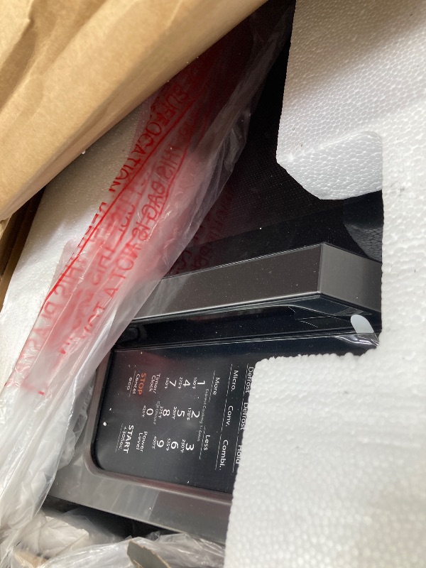 Photo 1 of **MISSING RACKS**Toshiba Air Fryer Combo 4-in-1 Countertop Microwave Oven, Smart Sensor, Convection, Mute Function, Position Memory 13.6" Turntable, 1.5 Cu Ft, 1000W, Black, ML-EC42P(BS)