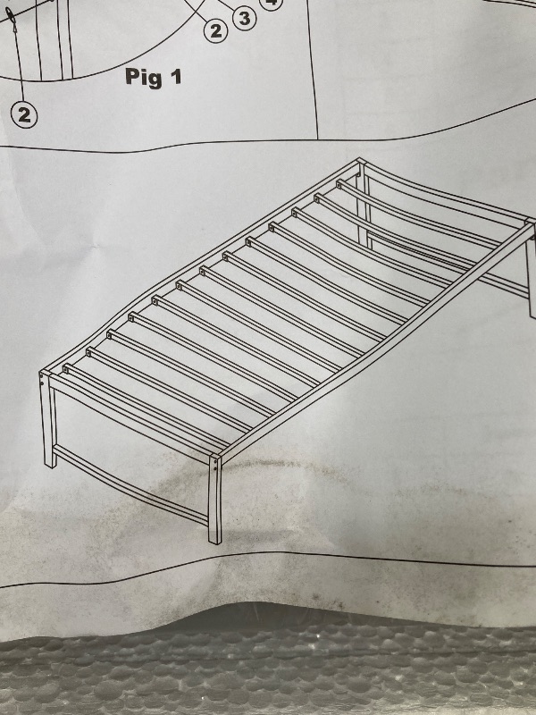 Photo 1 of ***PARTS ONLY -SELLING AS PARTS ONLY -MISSING PIECE/INCOMPLETE*** 
Kings Brand Furniture Twin Size Black Metal Bed Frames 
***(ORIGINAL STOCK PHOTO NOT AVAILABLE)***