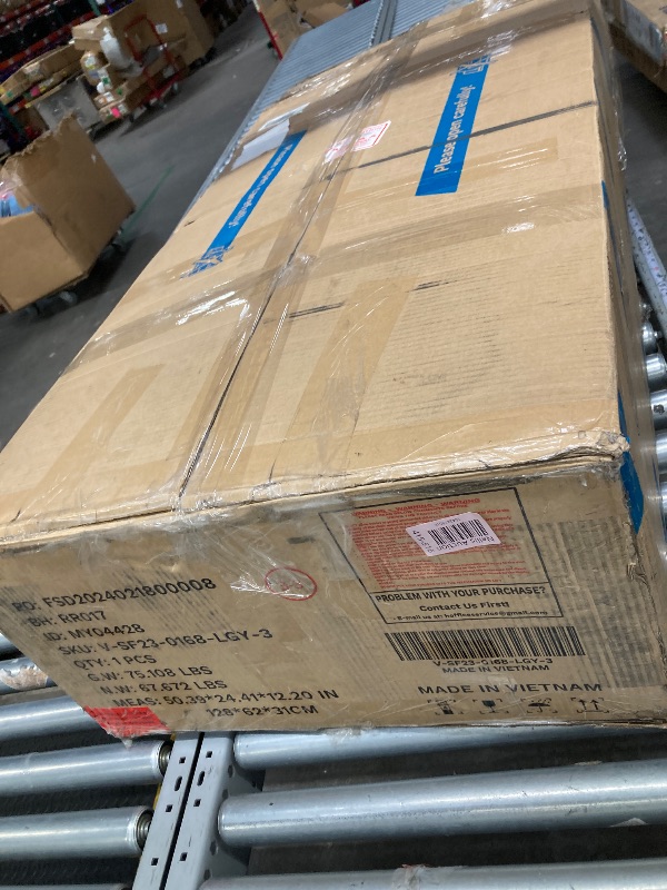 Photo 1 of ***MISSING PIECES*** INCOMPLETE SET, BOX RIPPED/TORN***SELLING ASD PARTS ONLY***

DURASPACE Sofa Bed Sleeper Pull Out 2 in 1 Sectional Sleeper Sofa Couches with Storage,USB, Cup Holder,Pullout Sectional Couches for Apartment Living Room (Blue)
