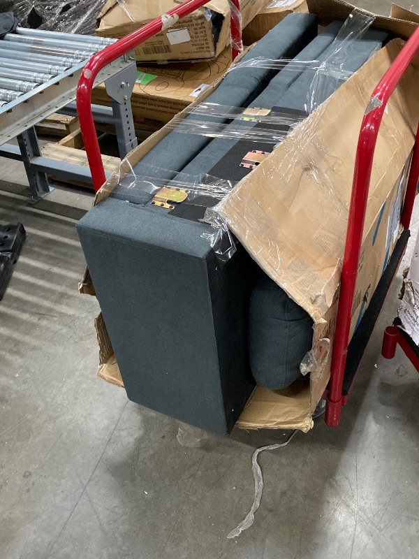 Photo 1 of ***MISSING PIECES*** INCOMPLETE SET, BOX RIPPED/TORN***SELLING ASD PARTS ONLY***

DURASPACE Sofa Bed Sleeper Pull Out 2 in 1 Sectional Sleeper Sofa Couches with Storage,USB, Cup Holder,Pullout Sectional Couches for Apartment Living Room (Blue)