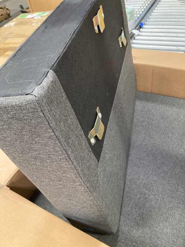 Photo 1 of ***(PARTIAL SET -SELLING AS IS -MISSING PARTS , MISSING BOX 1 & 2)*** 
Yafylly L Shape Sofa with Storage, Futon Pull Out Couch Bed Convertible Sleeper Sofa Chaise Lounge Recliner for Living Room, Apartment, Bedroom, Office, Dark Grey