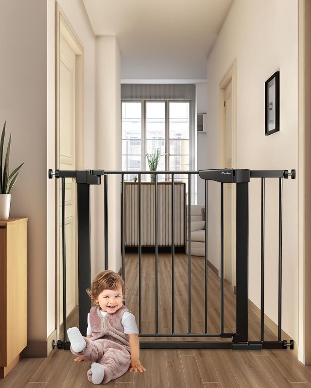 Photo 1 of 
Cumbor 29.7-40.6" Baby Gate for Stairs, Baby Essential Safety Gate, Mom's Choice Awards Winner-Dog Gate for Doorways, Pressure Mounted Auto-Close...