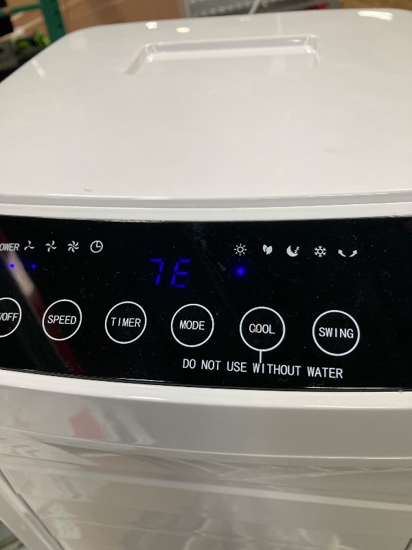 Photo 1 of ***MISSING REMOTE, PIPE, SOME SCUFFS/SCRATCHES*** 3 IN 1 Swamp Cooler Air Conditioner, 32" Portable AC with 4.2 Gal Water Tank, 4 Ice Packs, Remote, 4 Mode, 3 Speed, 120° Oscillation, 12 H Timer, Evaporative Air Cooler for Indoor Room, Bedroom   ***MISSIN