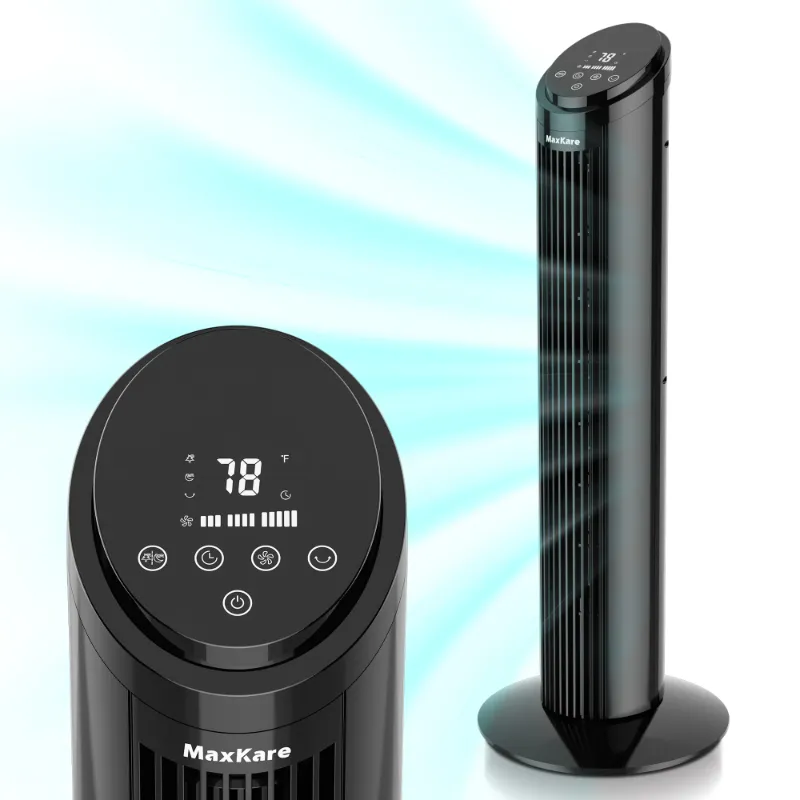 Photo 1 of ***see notes *** MAXKARE 3-Speed Remote Controlled Oscillating Tower Fan
