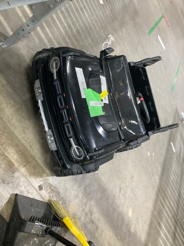 Photo 1 of 12V Ride on Toys for Kids, Licensed Ford Bronco Raptor Children Electric Vehicles, Toddler Battery Powered Car with Double Doors, 3 Point Safety Belt, Led Lights (12V, Black)
