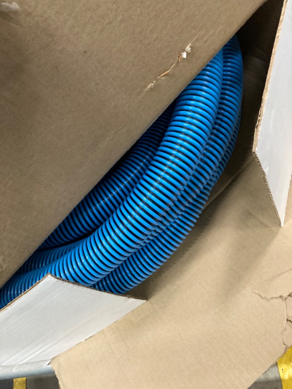 Photo 1 of 18FT Pool Vacuum Hose With Swivel Cuff 1-1/2" Diameter Flexible Heavy Duty Pool Vacuum Cleaning Hose Perfect for Above&In Ground Swimming P