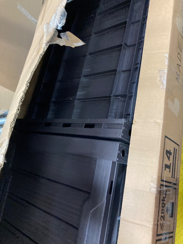 Photo 1 of 
YITAHOME 120 Gallon Large Deck Box, Resin Outdoor Storage Box for Outdoor Pillows, Garden Tools and Pool Supplies, Waterproof, Lockable, Dark Brown