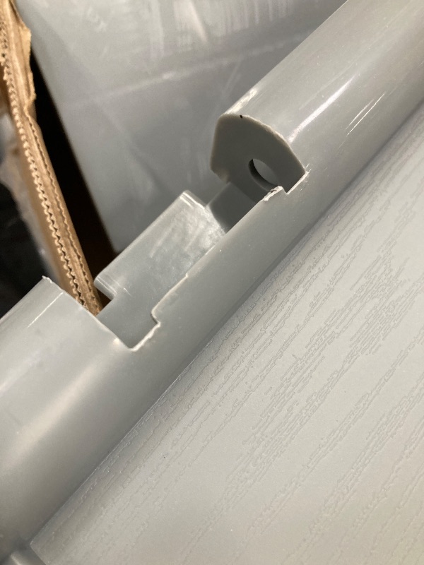 Photo 1 of ***(DAMAGED CRACK IN ONE PART-SELLING AS IS )*** 
Ktaxon 75gal Outdoor Garden Plastic Storage Deck Box Pre-installed Deck Box,Space Saving & Easy Set Up - Black
