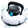 Photo 1 of (2025 Upgrade) Cordless Robotic Pool Cleaner, Winny Pool Cleaner Automatic Pool Vacuum with Dual Filters, 80 Mins Runtime, Ideal for Flat Above Pools Up to 645 Sq.Ft (White and Blue)