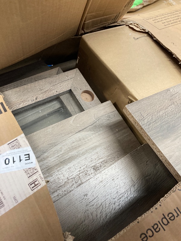 Photo 1 of ***PARTS ONLY***
Walker Edison Farmhouse Fireplace TV Stand for TVs up to 80", Grey Wash
