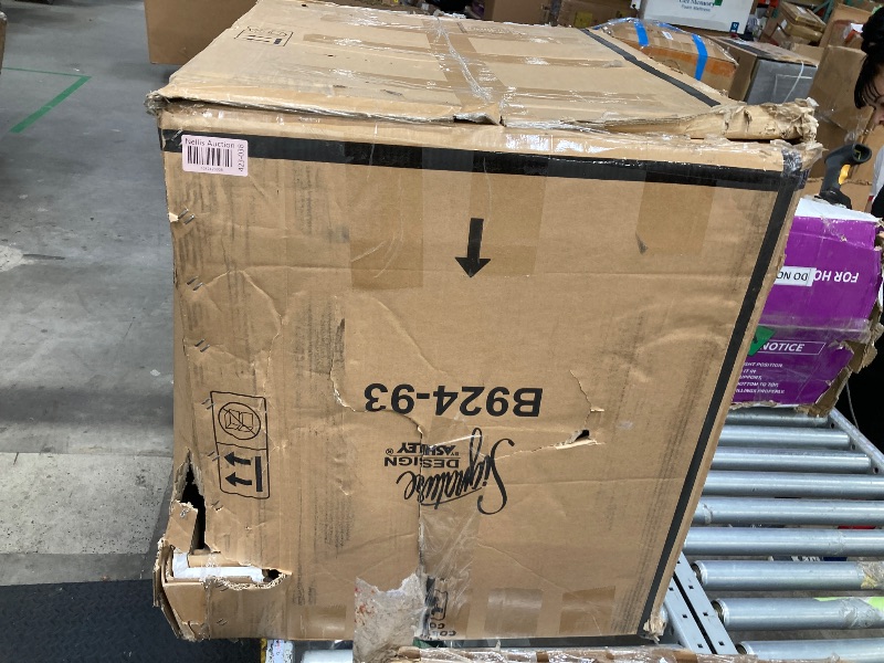 Photo 1 of **CHIP AND SCRAPE ON FRONT CORNER**Signature Design by Ashley Lexorne Classic 3 Drawer Nightstand with Power Supply and USB Ports, 26.5" Tall, Light Gray
