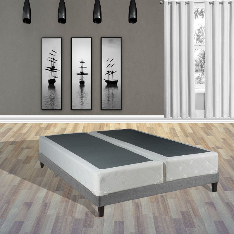 Photo 1 of ***PARTS MISSING BOX, SELLING AS IS **** MISSING OTHER PART OF MATTRESS-ONE HALF ONLY***
Continental Sleep queen Size Fully Assembled 8" Split Box Springs For Mattress, Sensation Collection