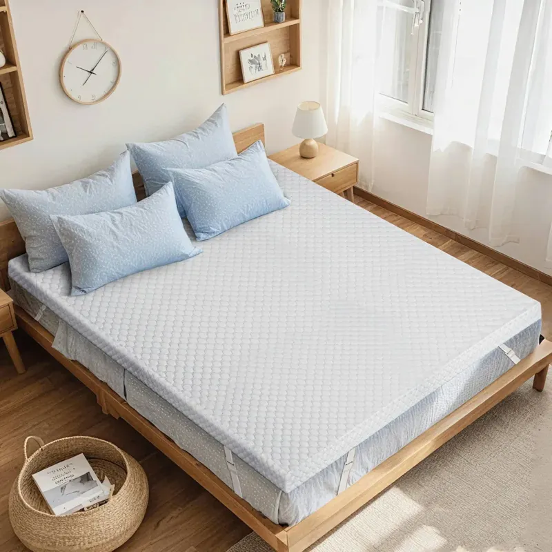 Photo 1 of  King Size Non-Slip Gel Memory Foam Mattress Topper for Pressure Relief, with Removable & Washable Cover, CertiPUR-US Certified