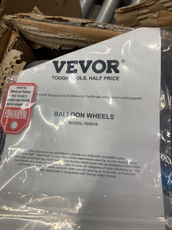 Photo 1 of  2 Pack PU Beach Balloon Wheels Beach Cart Tires Replacement Big Sand Wheels with 1 Air Pump for Kayak Canoe Cart Rolling Walker Wheelchair and Boat