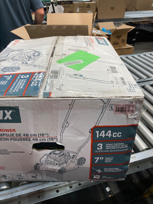 Photo 1 of ***PARTS ONLY***
SENIX Gas Lawn Mower 18in 144cc 4-Cycle Engine Push Mower with Side Discharge
