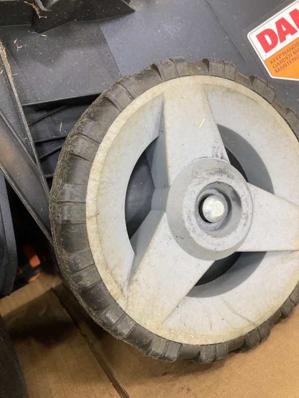 Photo 1 of ***HEAVILY USED, SELLING AS PARTS ONLY -DAMAGED DIRT/GRASS/DUST RESIDUE, SCUFFS/SCRATCHES....SELLING AS IS ***PARTS ONLY***

Cordless Lawn Mower with Aerodeck & Intellicut, Electric Mower with Variable Speed, Self-propelled Lawn Mower WG760 – (2) PowerSha