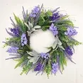 Photo 1 of 20Inch Spring Wreaths Summer Lavender Wreath for Front Door with Lambs Ear for Indoor Outdoor Seasonal Decor-Rustic Farmhouse Door Hanging