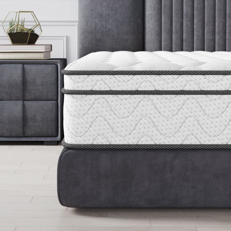 Photo 1 of 10 Inch Twin-XL Mattress, CertiPUR-US Certified Memory Foam Hybrid Mattress in a Box, Medium Firm Bed Mattress for Kids, Teens & Adults, Neche Single Mattress with Pressure Relief & Support