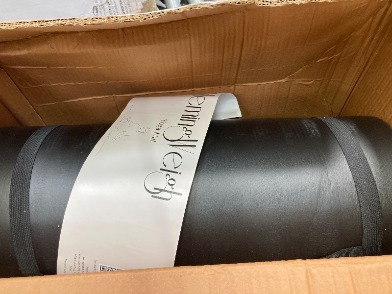 Photo 1 of  Yoga Mat Thick, 1" Thick, Non-Slip Exercise Mat for Workouts, Indoor, and Outdoor, Black