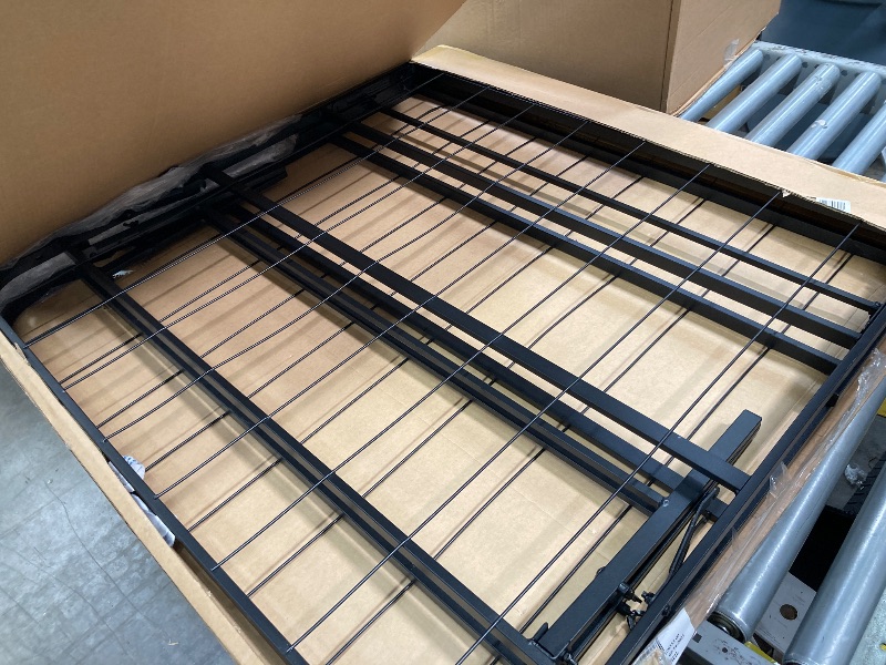 Photo 1 of  Black Metal Bed Frame Platform Twin Size 14 Inch Heavy Duty Steel