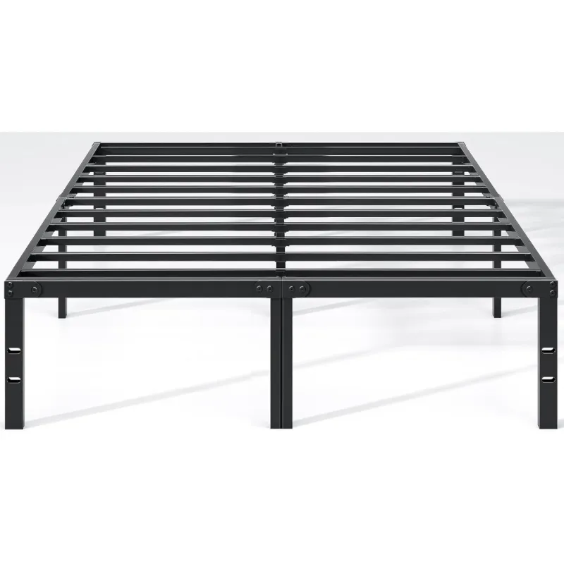 Photo 1 of  14 Inches Queen Size Bed Frame Metal Platform with High Under Bed Storage Space