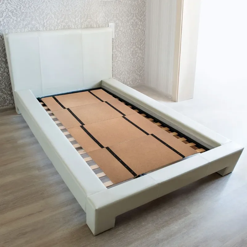 Photo 1 of  Foldable Box Spring, Bunkie Board, Bed Support Slats for Mattress Support to Streamline and Minimize the Bed, No Assembly Needed, Twin, 30 x 60, Brown