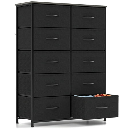 Photo 1 of ***(OPEN BOX, MISSING HARDWARE/NO SCREWS)***Dresser 10 Drawer Dresser Fabric Storage Drawer Dresser Chest of Drawers for Kids Bedroom Closet Entryway Nursery  ***(OPEN BOX, MISSING HARDWARE/NO SCREWS)***