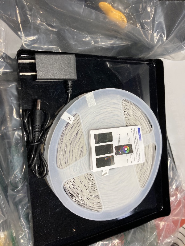 Photo 1 of 100ft Led Strip Lights,Long Smart Led Light Strips Music Sync 5050 RGB Color Changing Rope Lights,Bluetooth APP/IR Remote/Switch Box Control Led Lights for Bedroom,Home Decoration,Party,Festival