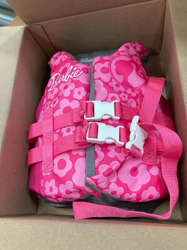 Photo 1 of 
SwimWays Barbie Swim Trainer Life Jacket, US Coast Guard Approved Life Vest Kids Swim Vest, Pool Floats & Life Jackets for Kids 33-55 lbs