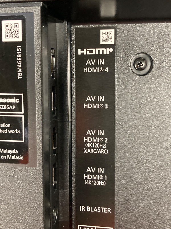 Photo 1 of ***DAMAGE, BROKEN -SELLING AS PARTS ONLY - PARTS***

Panasonic Z85 Series (2024 Model) 65-inch OLED 4K Ultra HD Smart Fire TV, Dolby Vision IQ, HDR10+ Adaptive, 120Hz Refresh Rate - 65Z85AP