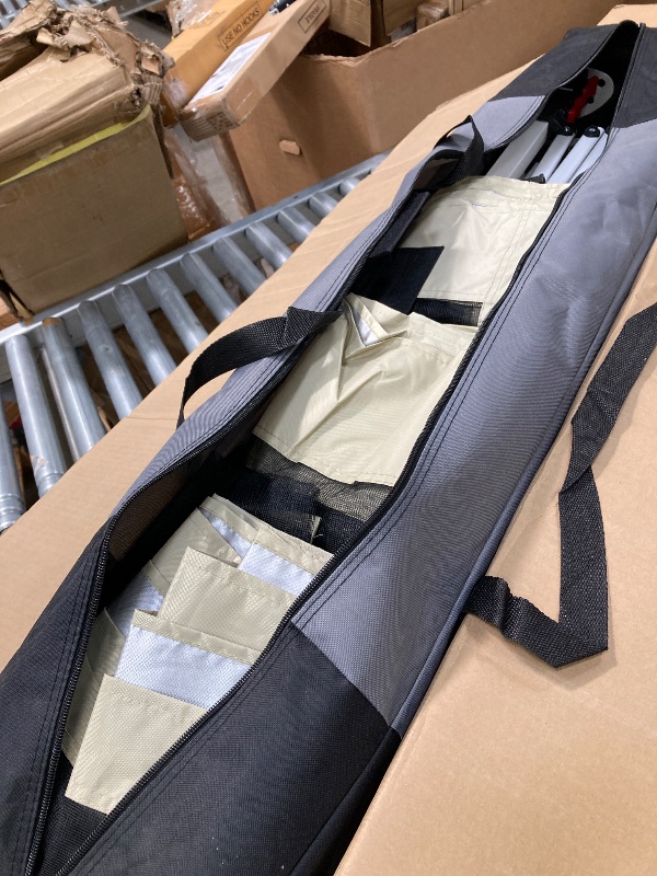 Photo 1 of ***DETAIL MEASUREMENT, EXACT STYLE, & TYPE UNKNOWN, SELLING AS IS***

Outdoor Pop Up Canopy with Mosquito Netting Patio Tent Backyard Canopy with 2-Tiered Vented Top 3 Adjustable Height, Beige/Taupe/SAGE 