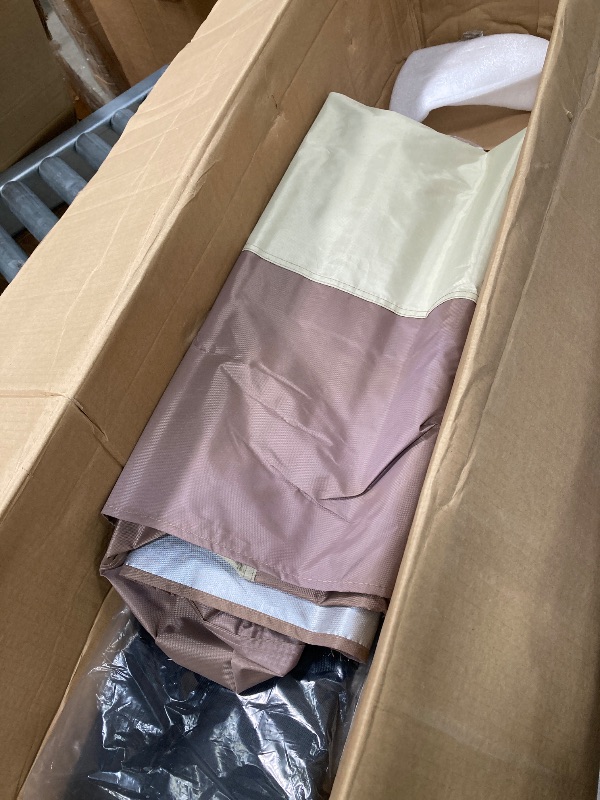 Photo 1 of ***DETAIL MEASUREMENT, EXACT STYLE, & TYPE UNKNOWN, SELLING AS IS***

Outdoor Pop Up Canopy with Mosquito Netting Patio Tent Backyard Canopy with 2-Tiered Vented Top 3 Adjustable Height, Beige/Taupe/SAGE 