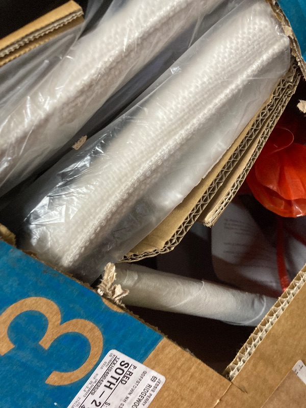 Photo 1 of Dining Table Set for 4, Kitchen Table with Pedestal Base and Chairs for 2-4 People, 5 Piece Kitchen Table Sets, Round Dining Room Table Set with 4 Fabric Chairs Beige, White Table