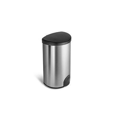 Photo 1 of **HAS LARGE DENT**HDX 13.2 Gal. Stainless Steel Toe Tap Automatic Lid Open/Close Sensor Trash Can